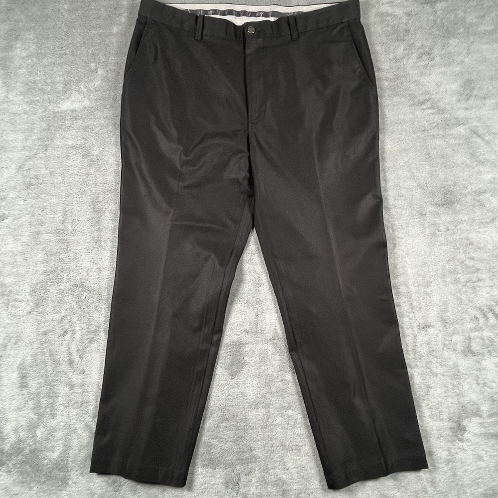 Callaway Golf Pants Men's 38x30 Black Stretch Waistband Performance Flat Front - Picture 2 of 9